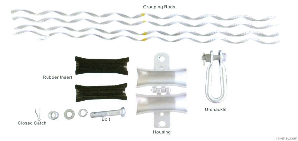 preformed suspension clamp for ADSS Cable