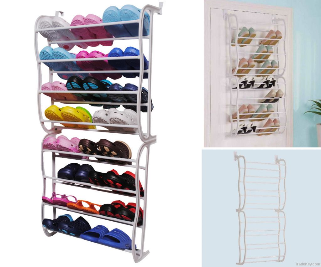 24 pair plastic shoe rack