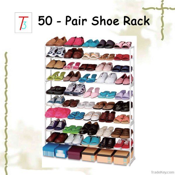 50 pair 10 tier shoe rack organizer stand rack