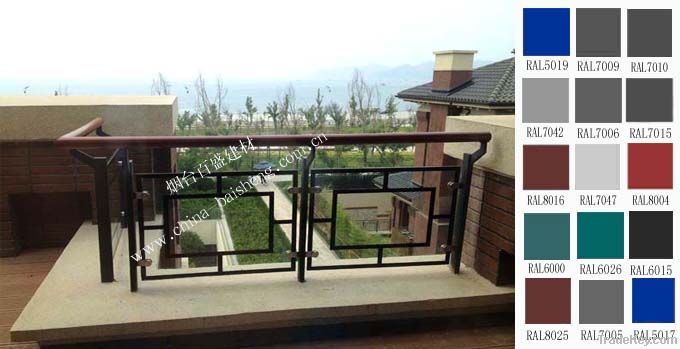 Baisheng New-type Galvanized steel balcony fence with Laminated glass