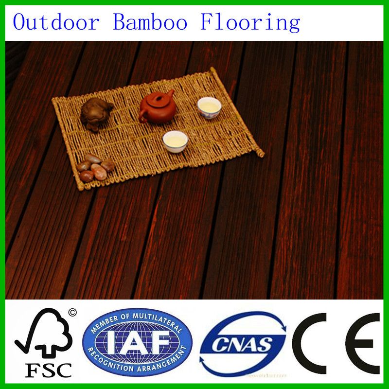 Strand Woven outdoor bamboo flooring