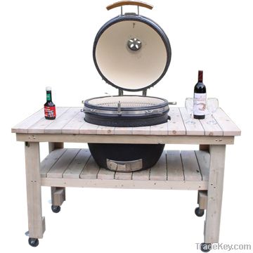 Gas grills with wooden table HTL-21W2