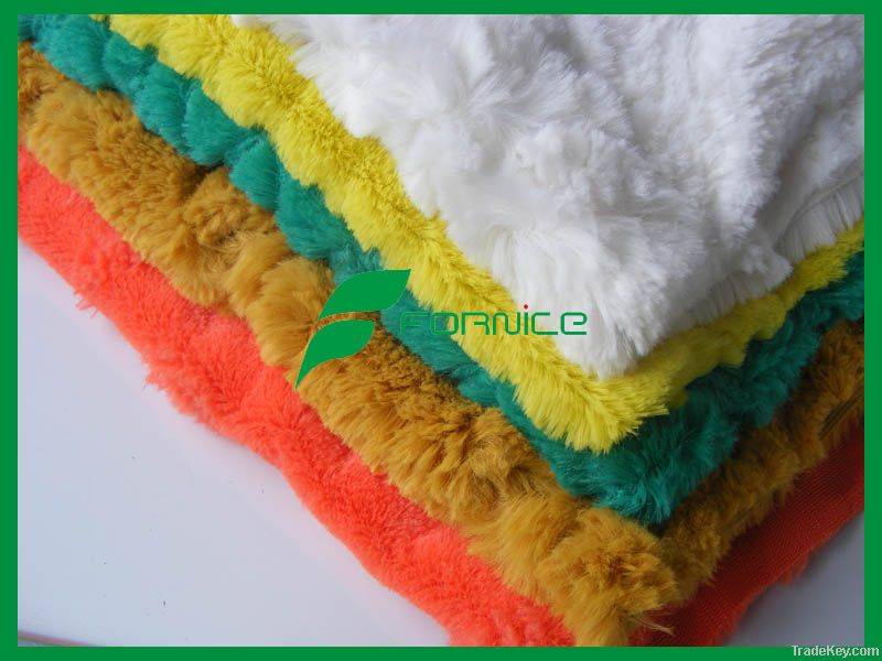 polyester pv plush fabric for toys/garment