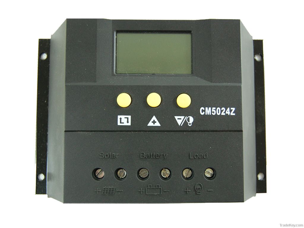 50A 12V/24V auto switch LCD display solar Power System Regulator