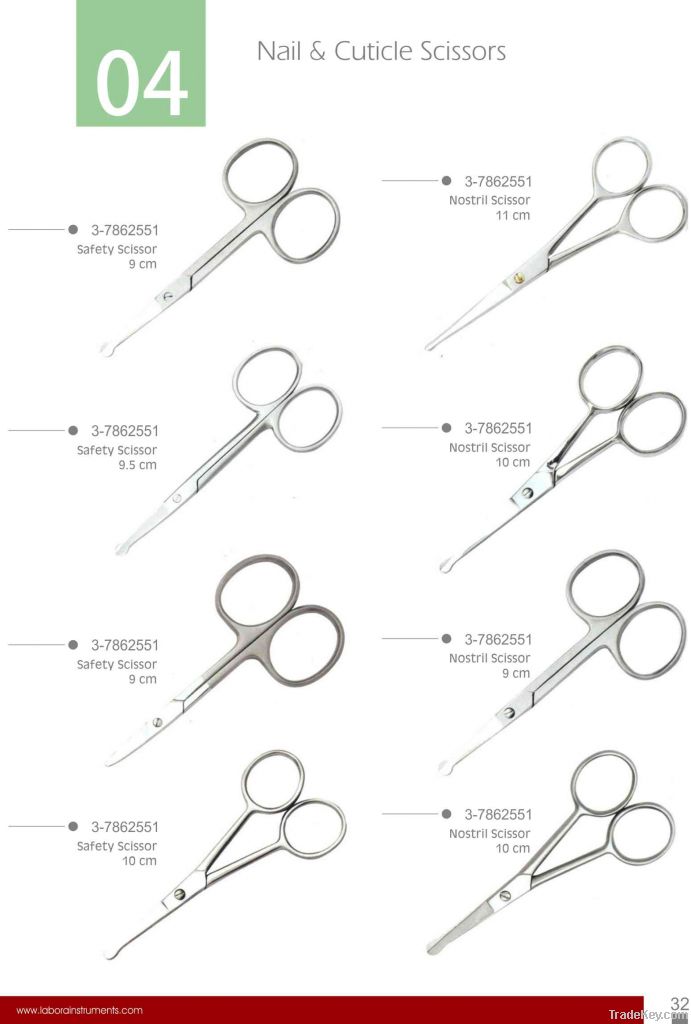 nail and cuticle scissors