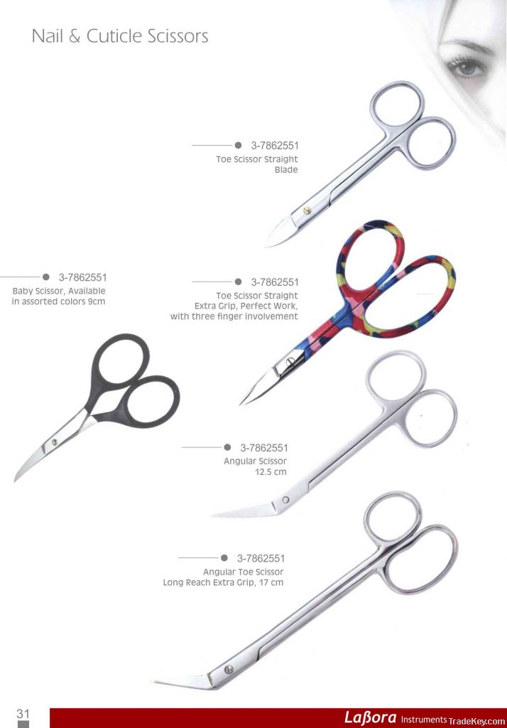 nail and cuticle scissors