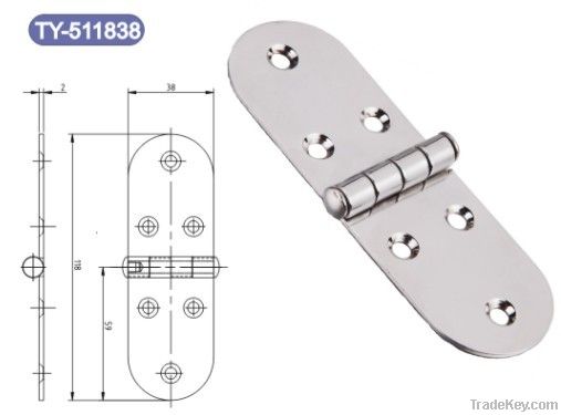 2mm Thickness Silvery Stainless Steel Hinges for Door 118mm *38mm*2mm