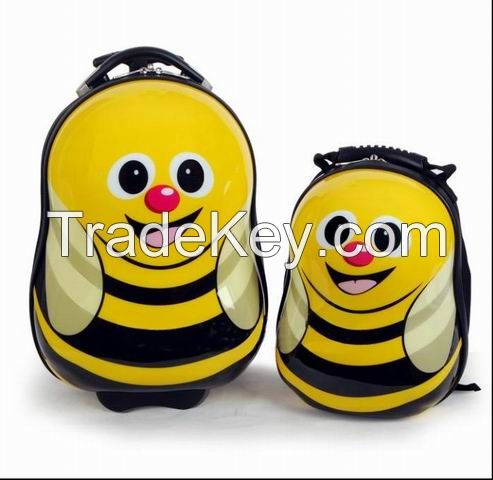 directly factory, bee printing children luggage, both oem and odm are acceptable, kids luggage, AZ3162