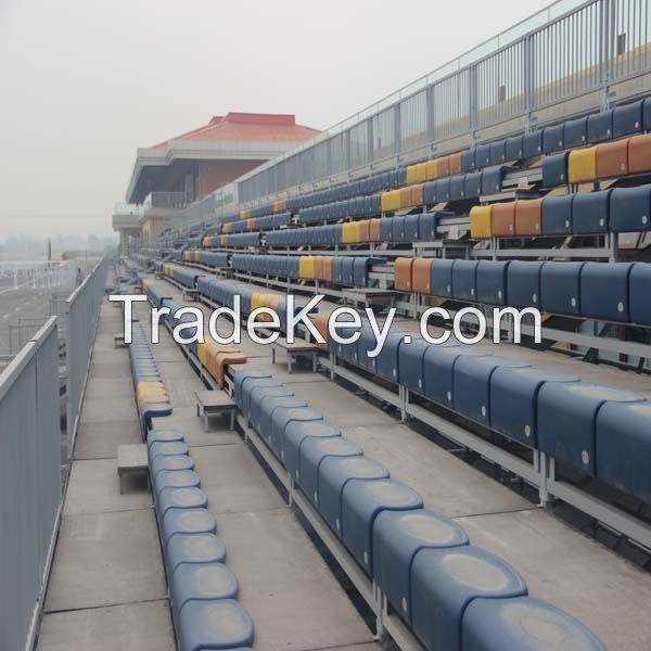 Best sales outdoor fixed bleachers/ grandstand with steel frame 