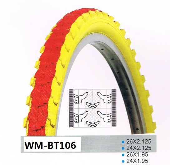 bicycle tyre/bicycle tire colorful WM-BT106