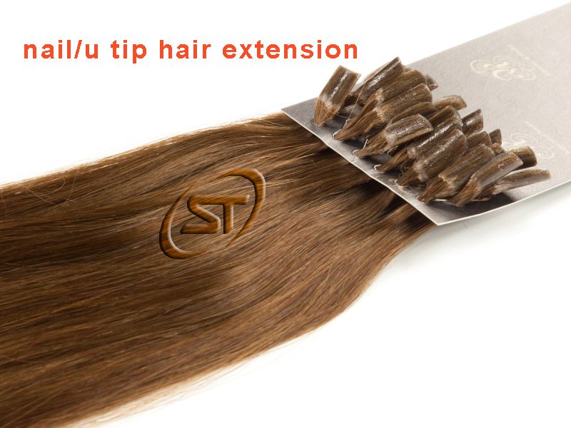 keratin/bonded human hair extensions