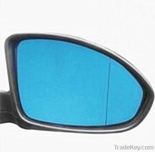 blue rearview mirror glass