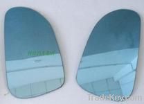 blue rearview mirror glass
