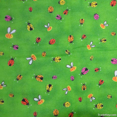 insect printed baby flannel fabric or caroset sale