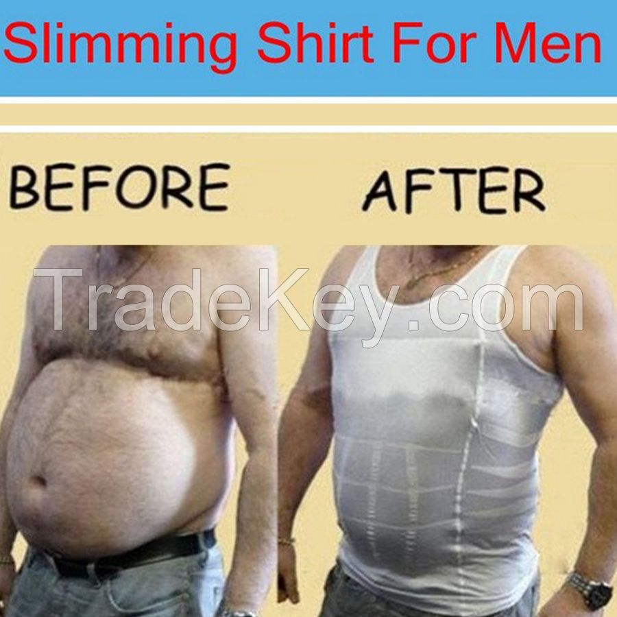2015  Men's slim vest Body Shaper For Men Slim Compression Corset