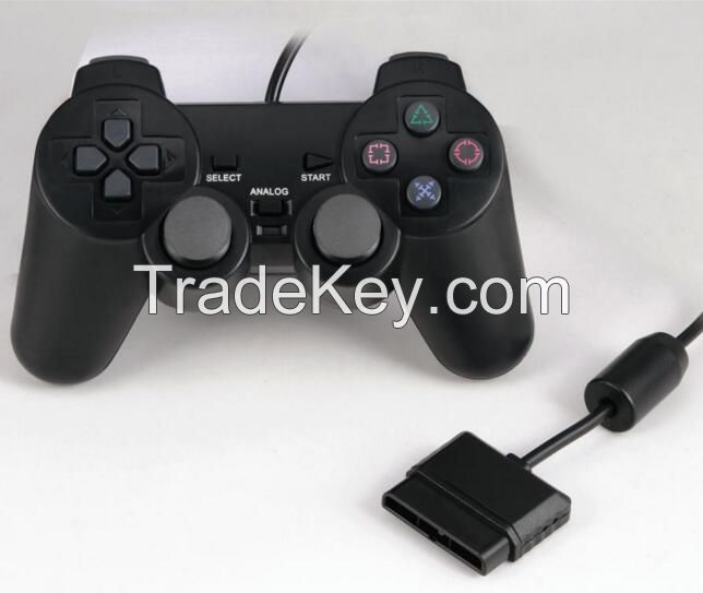 Wired Controller Double Vibration Joystick Gamepad Joypad For Ps2 Playstation 2