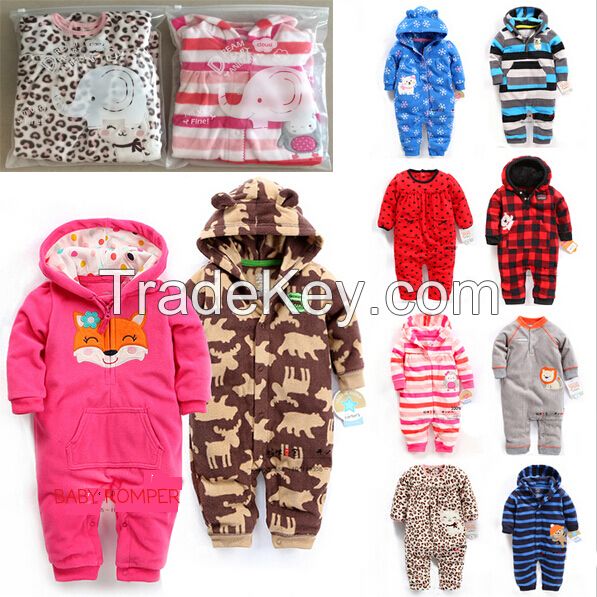 Baby Clothes Spring Clothing Of Newborn Baby 's Polar Fleece Long Sleeve Product Baby Rompers Infant Baby Jumpsuit