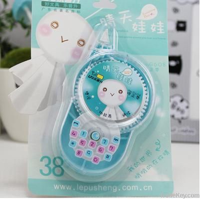 2012 stationery cartoon doll correction tape multi-colored prize