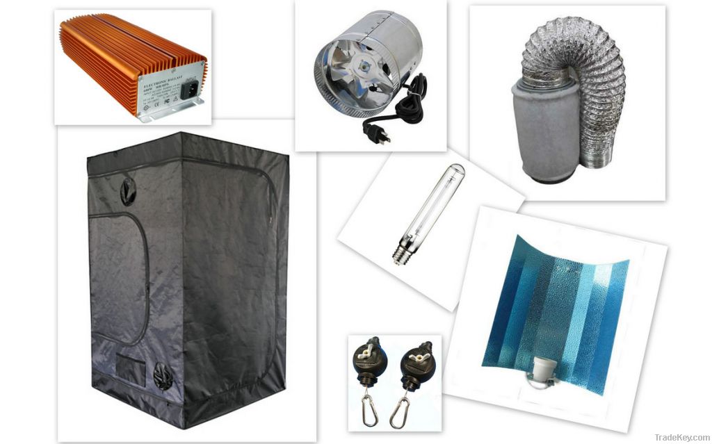 Hydroponics grow tent kit , indoor grow kit , 600w grow light