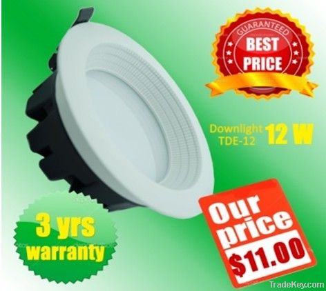 4 inch LED downlight with 3 year guarantee, only 11USD, high CRI!