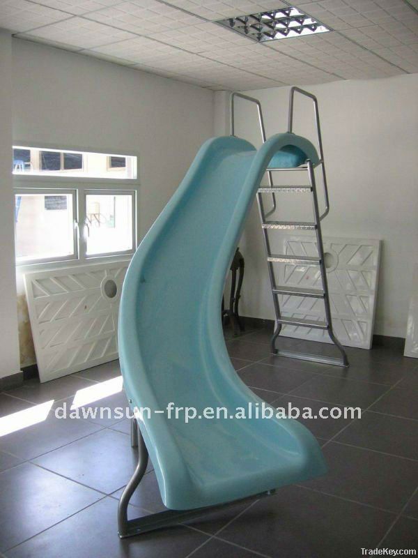 Customize FRP popular high strength large plastic water slide for sale