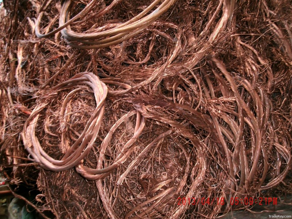 good quantitycopper scrap 99.99%