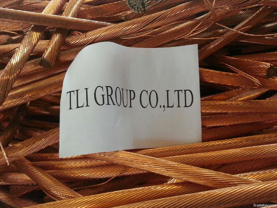 copper wire scrap 99.9% selled by factory