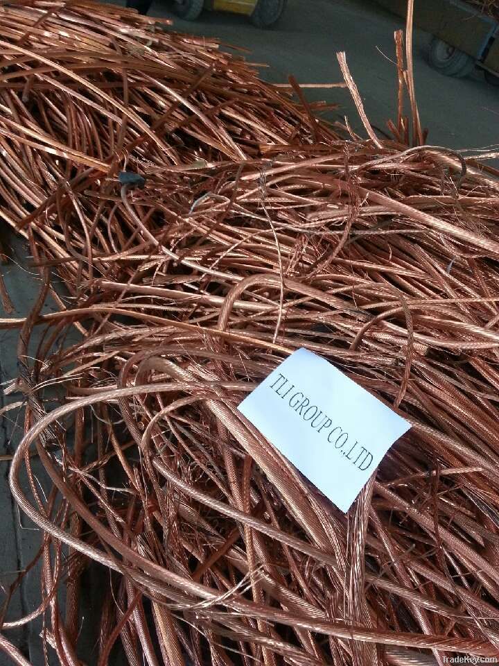 copper wire scrap 99.9% selled by factory