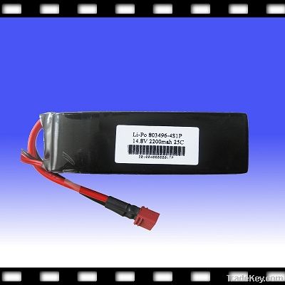 14.8V Rechargeable LIPO battery pack for RC plane / electric toys 4S1P