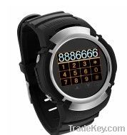 Multifuction Gps Tracking Watch Phone Mp3 Pg66g White