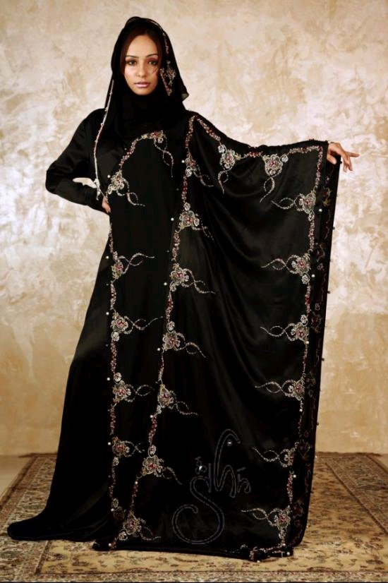 Butterfly Black Islamic Saudi Abaya 2014