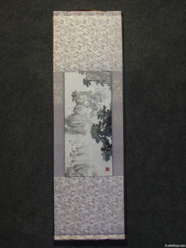 Chinese xiang embroidery - Chinese painting of mountains  and waters
