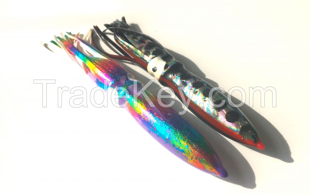 6.5" fishing squid skirt PVC fishing lure in multi colors UV additive Lumo available many sizes