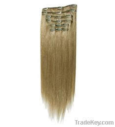 100% human hair Clip in hair extensions