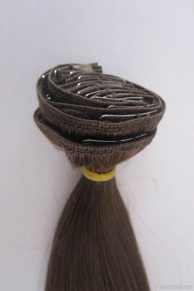 Clip in hair extensions