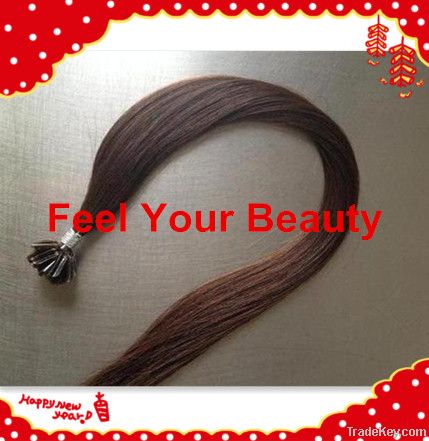 100% human hair Peruvian Hair U-tip hair extensions Prebonded hair