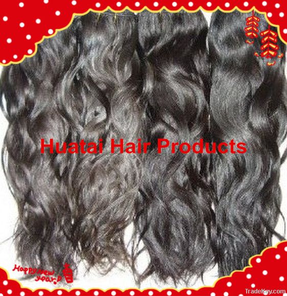 cheap remy human hair Indian hair weaves natual color unprocessed