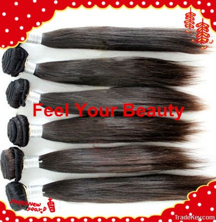 Indian remy hair weaves yaki straight hair bundles peruvian hair weft