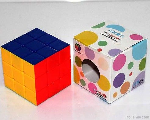 Diansheng 6-Color Stickerless 3x3x3 puzzle Spring Speed toy