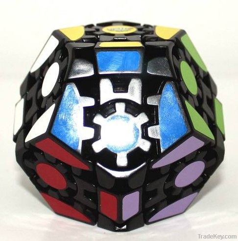 NEW Lanlan Puzzle 12 surfaces magic cube Dodecahedron speed Black Gear