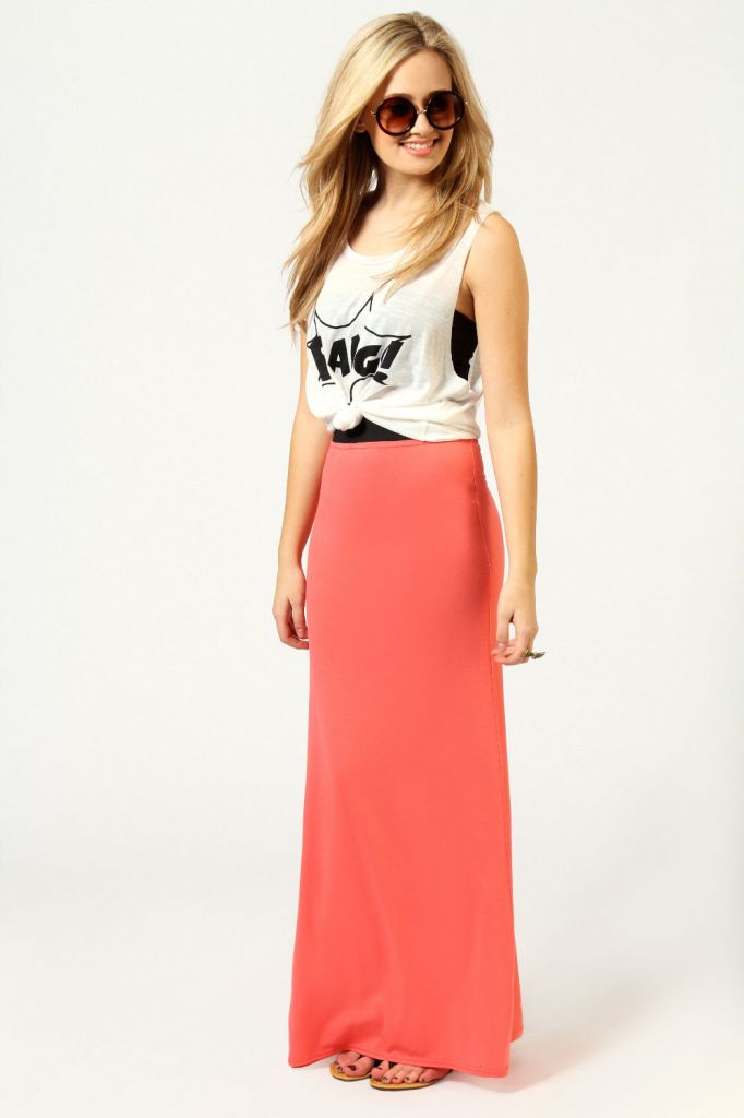 Fashion women long maxi skirt