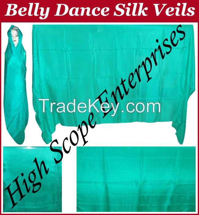 Belly Dance Costume Pure Silk Veils 5mm / Scraves size 45x108 inches 