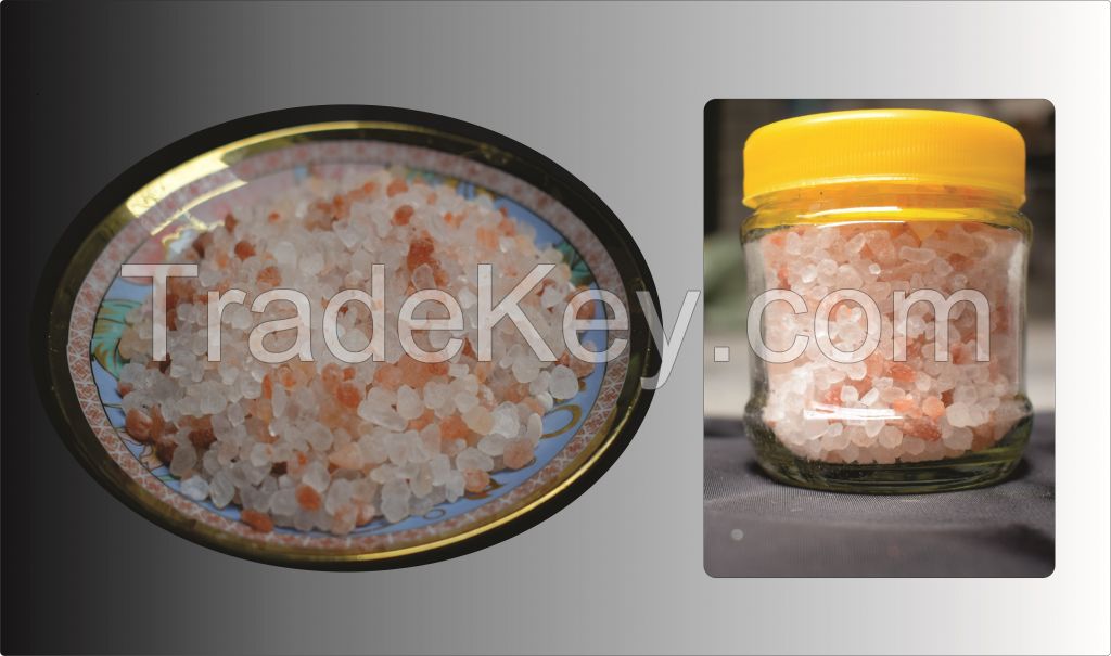Himalayan Pink Salt Organic Natural Unprocess Edible Packed in Glass Bottle 