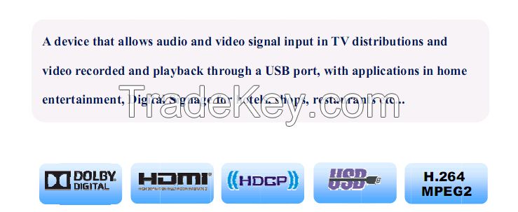 HD Video to DVB Encoder Modulator