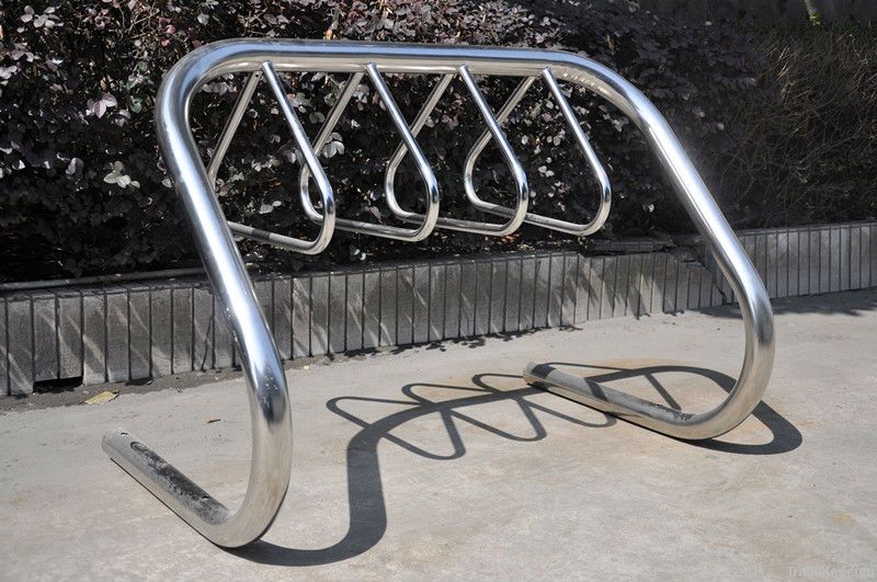 stainless steel coat hanger standing bike rack