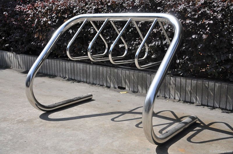 stainless steel coat hanger standing bike rack