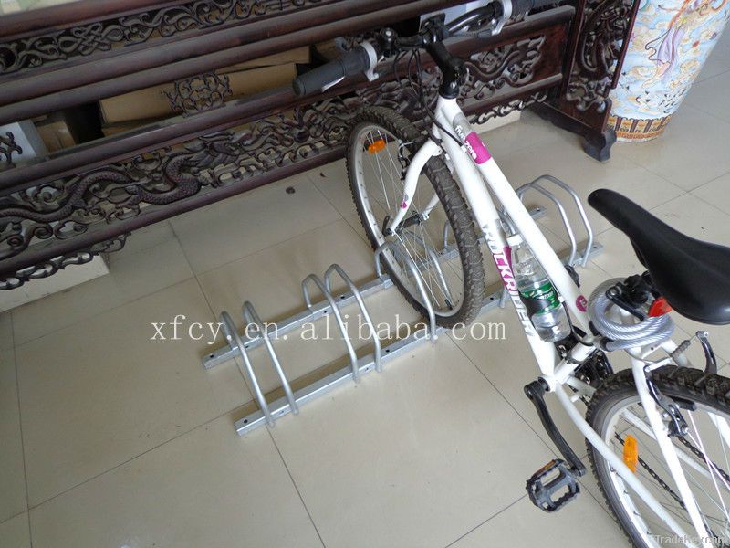 popular galvanized steel bike standing rack for 5 bikes