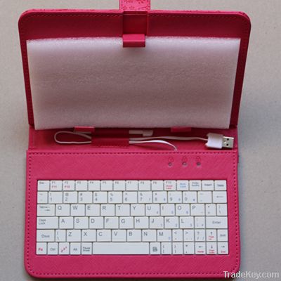 7" Tablet cute pattern keyboard case