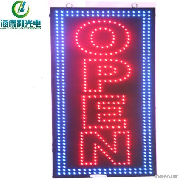 Hidly hot sell high quality LED arcylicy open sign