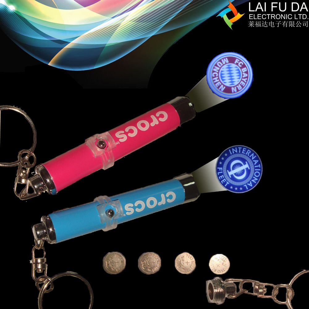 led logo flashlight,keychain torch,led projection logo keyring